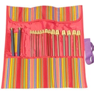 Colorful Knitting Needle Set with Case